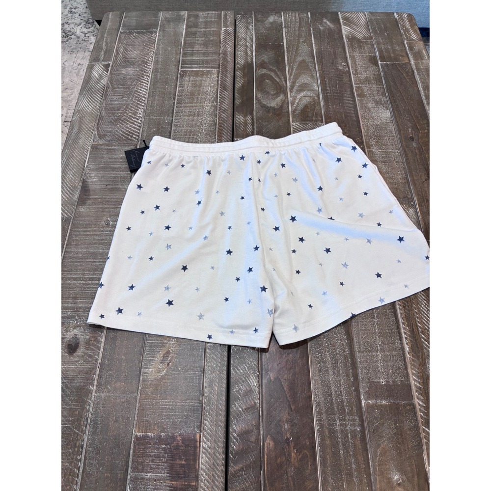 Jane and Delancey Star Print‎ Drawstring Lounge Patriotic Shorts Womens Size M - Picture 2 of 6